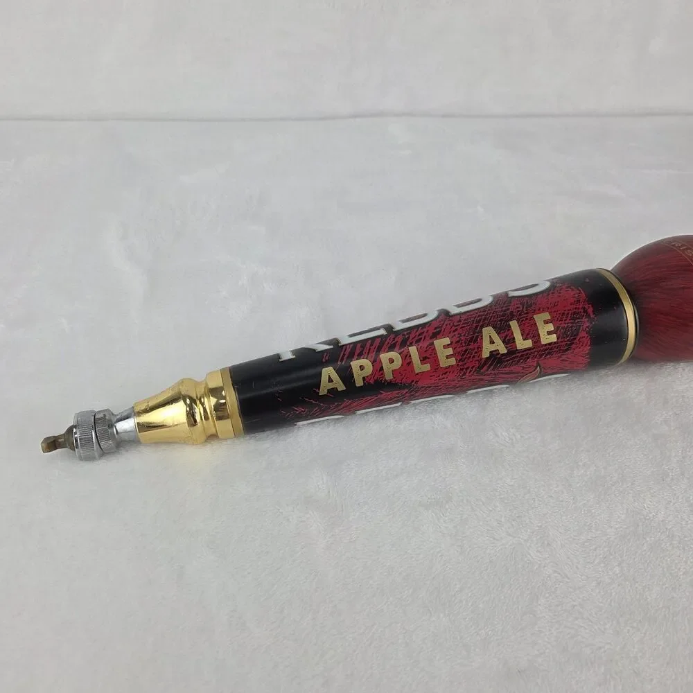 Vintage Redd's Apple Ale Beer Tap Handle Red Apple Draft Tap Knob Man Cave 13